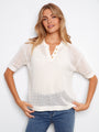 Charlie B Crochet Sweater  C2973/529 - 002  White