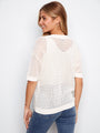 Charlie B Crochet Sweater  C2973/529 - 002  White