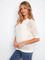 Charlie B Crochet Sweater  C2973/529 - 002  White