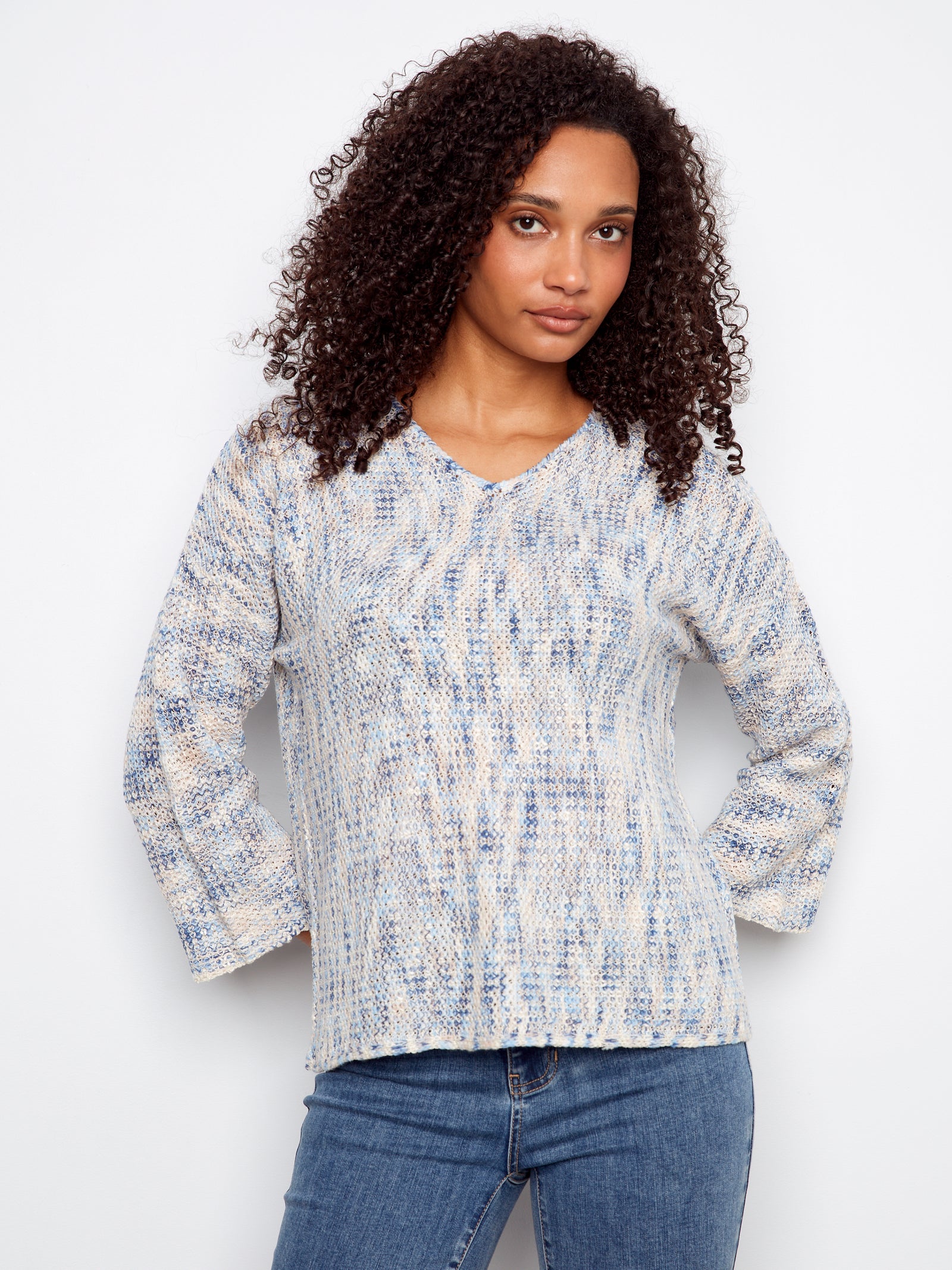 Charlie B Knit Pullover C2983 Mist