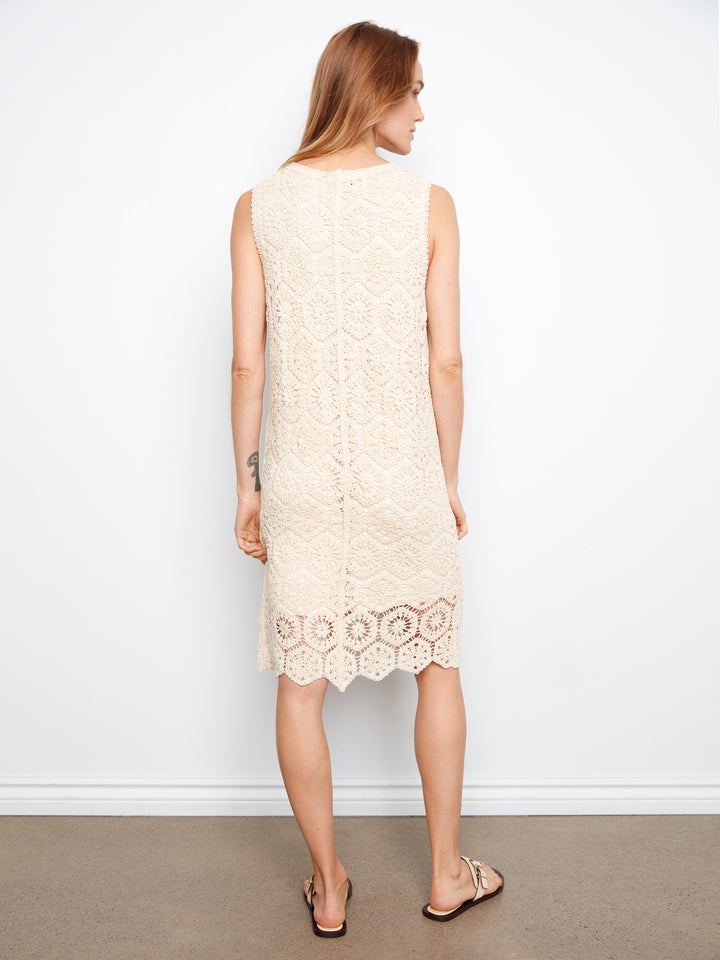 Charlie B Crochet Dress  C3243/264-161  Fog