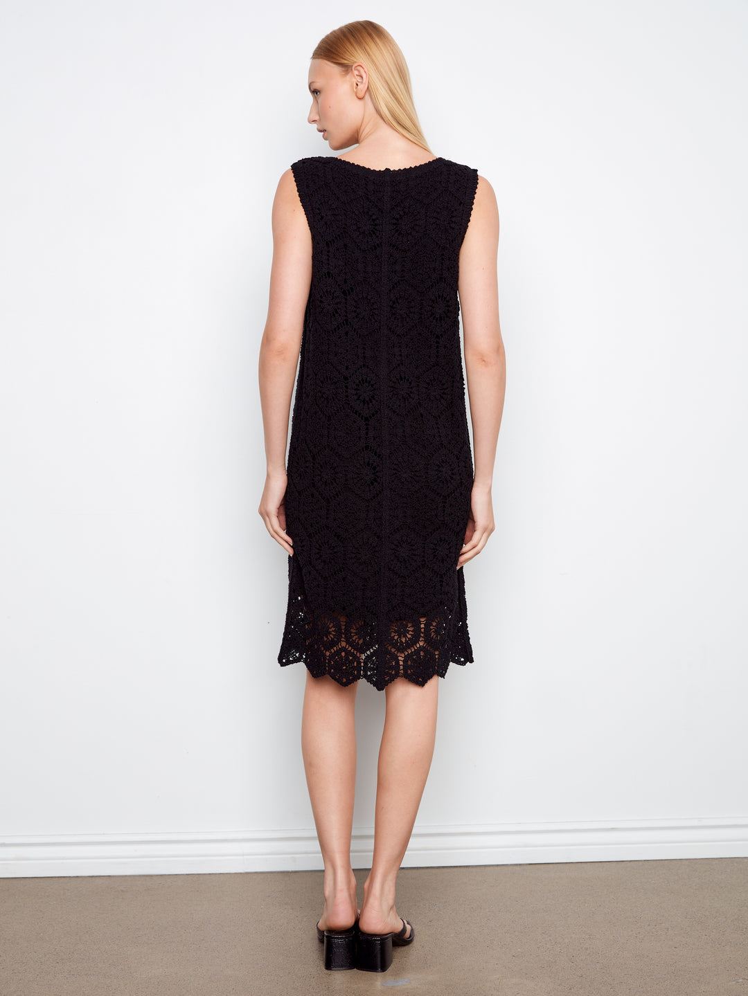 Charlie B Crochet Dress  C3243/631-001  Black