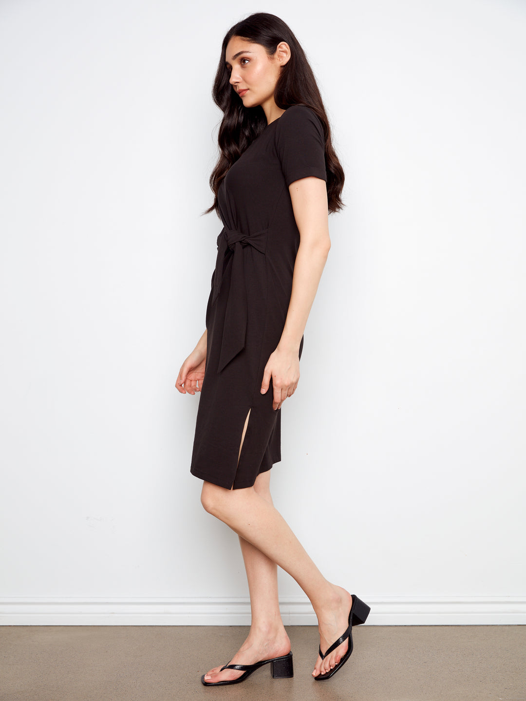 Charlie B Short Sleeve Dress  C3250/579-001  Black