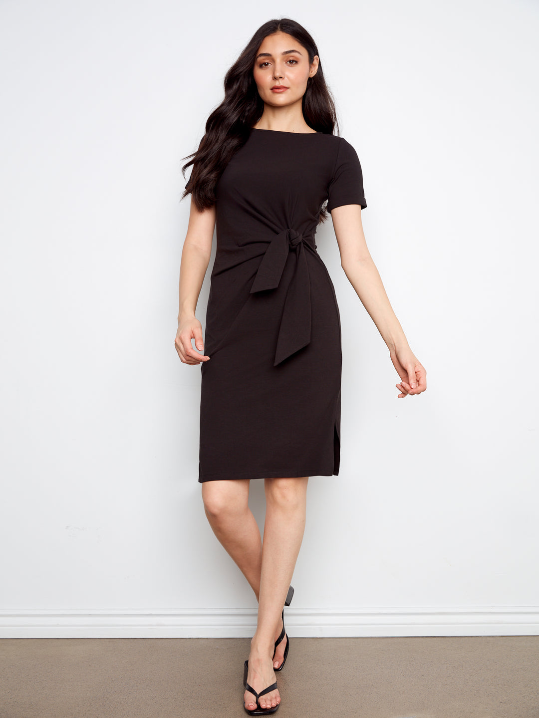 Charlie B Short Sleeve Dress  C3250/579-001  Black