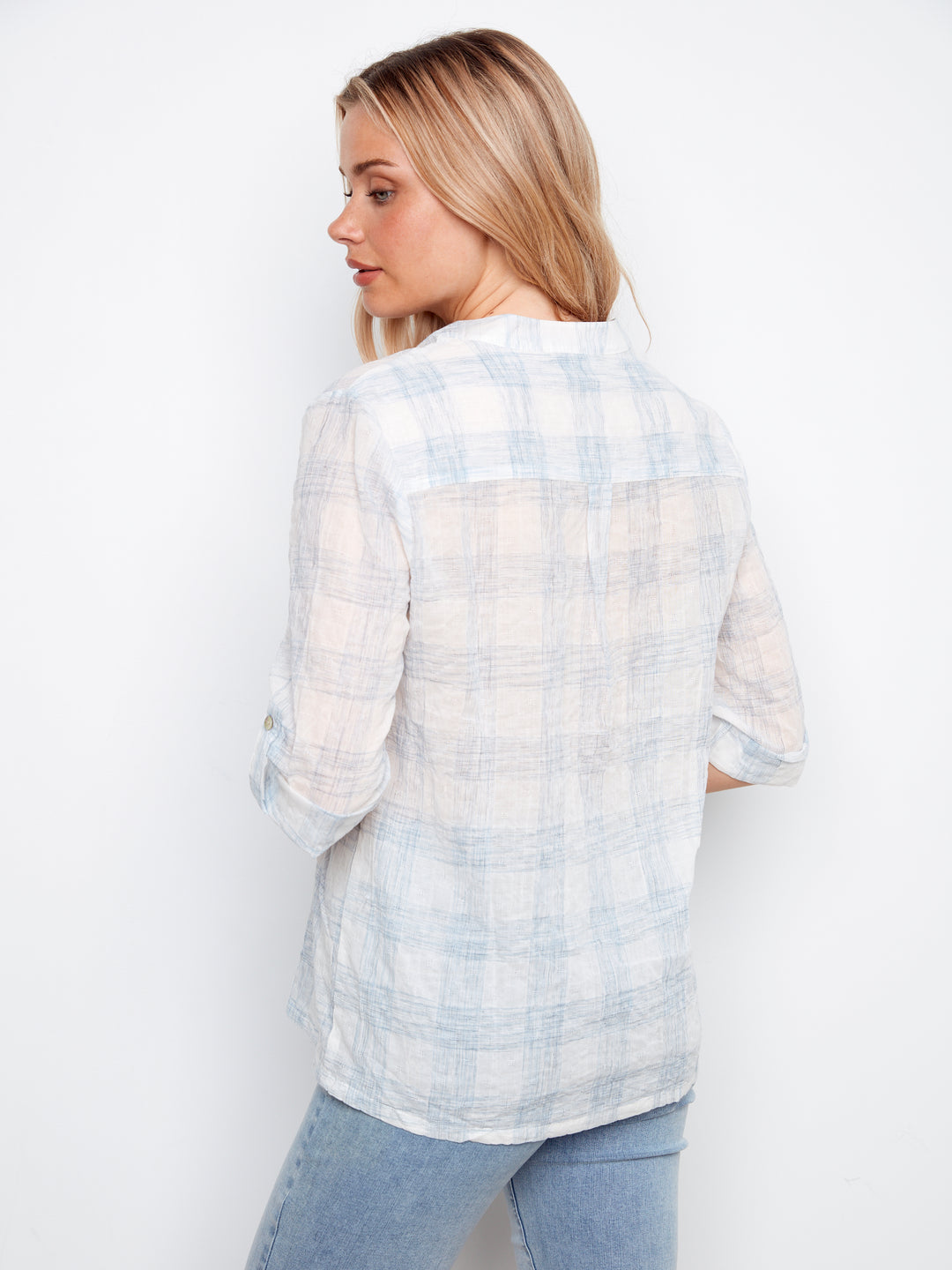 Charlie B V-Neck Top C4188 Etched