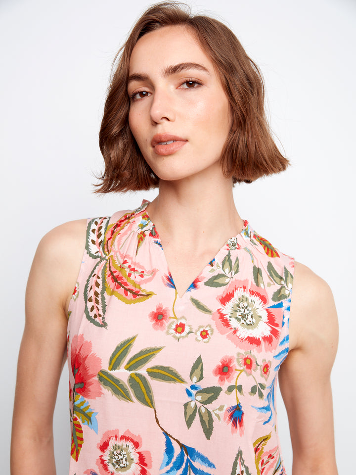 Charlie B Ruffle Top C5429 Gardenia