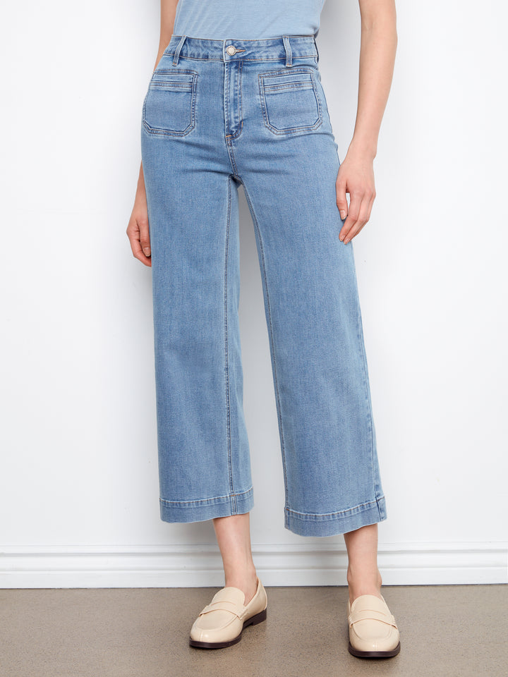 Charlie B Cropped Flower Pant C5538RP-431A