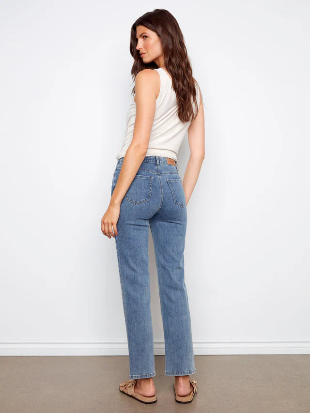 Charlie B Straight Leg Jean  C5584J-156  Medium Blue