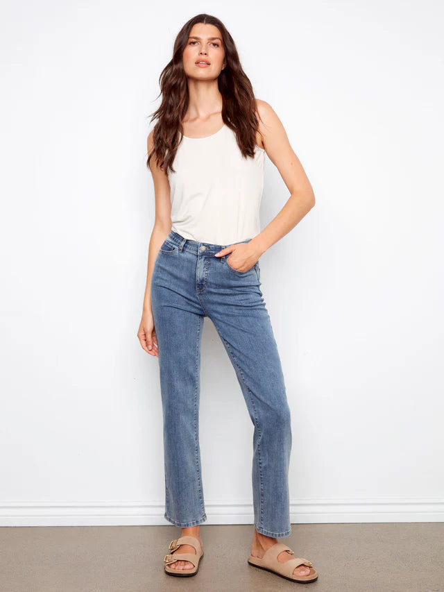 Charlie B Straight Leg Jean  C5584J-156  Medium Blue