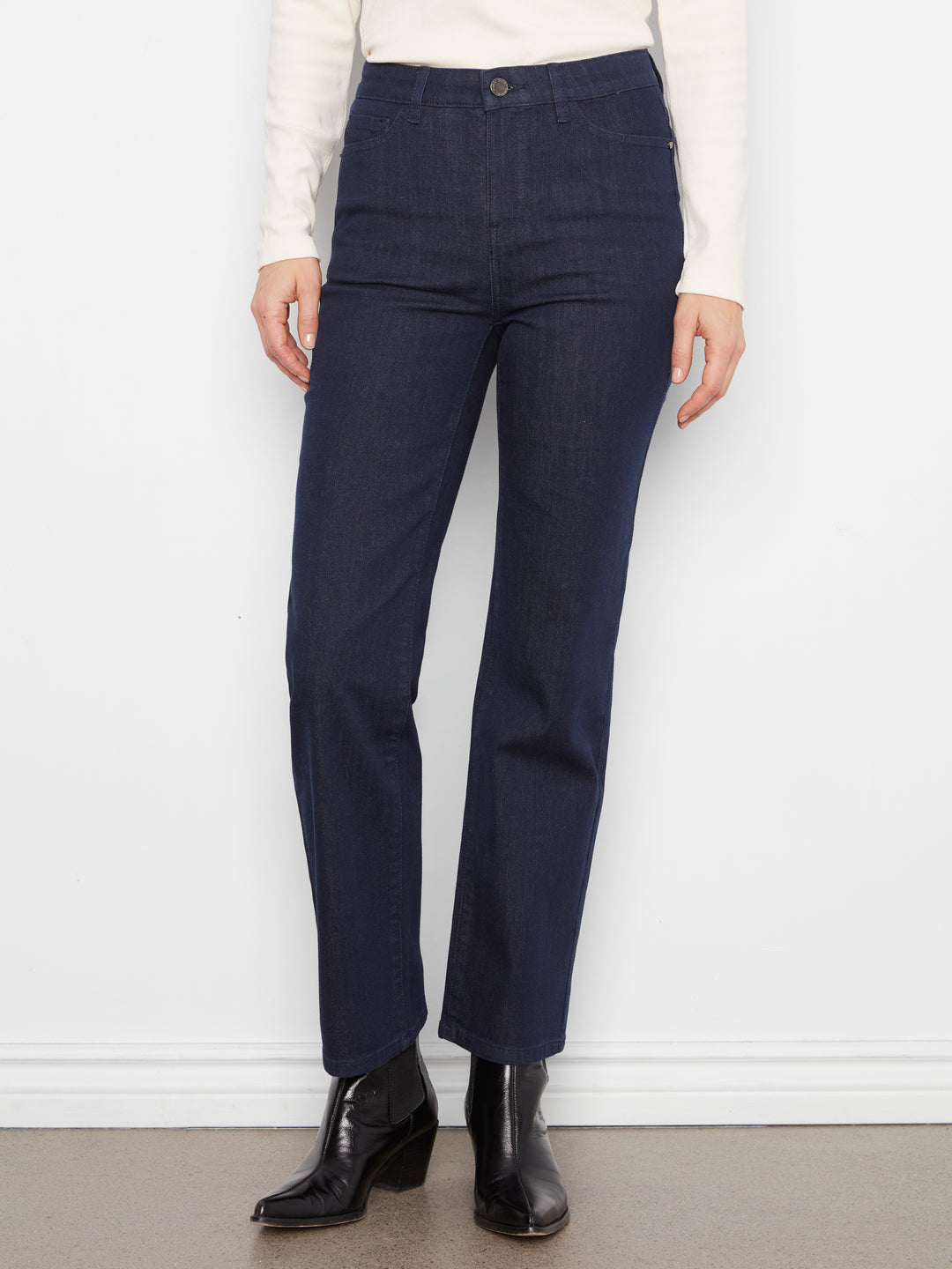 Charlie B Straight Leg Stretch Denim Jean  C5584RR-283  Blue Black