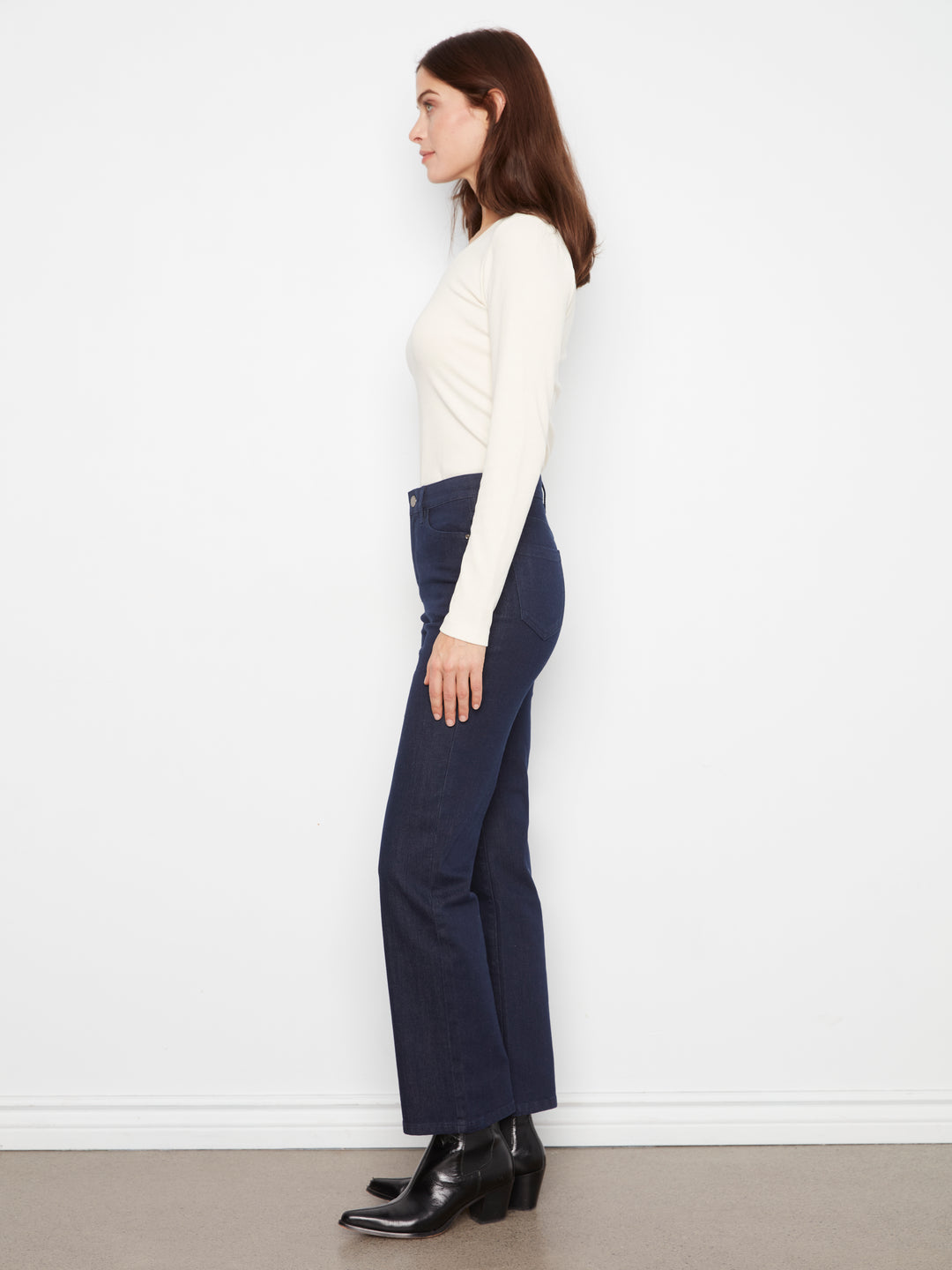 Charlie B Straight Leg Stretch Denim Jean  C5584RR-283  Blue Black