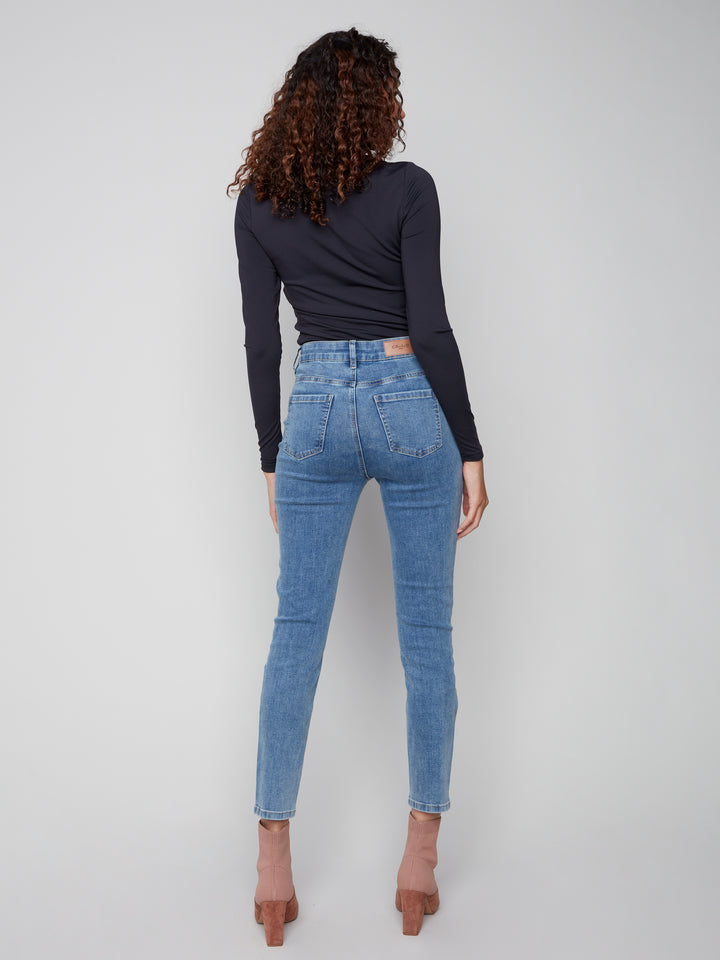 Charlie B Claudia Slim Leg - C5628J-007  Indigo