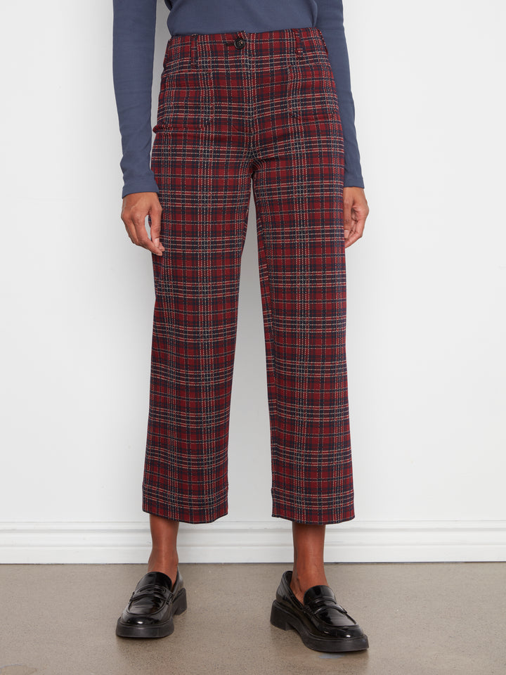 Charlie B Wide Leg Pant  C5696R-P307  Equestrian Plaid