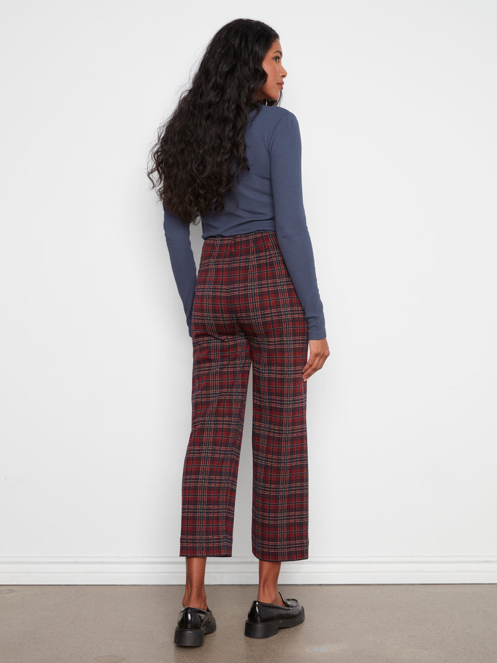 Charlie B Wide Leg Pant  C5696R-P307  Equestrian Plaid