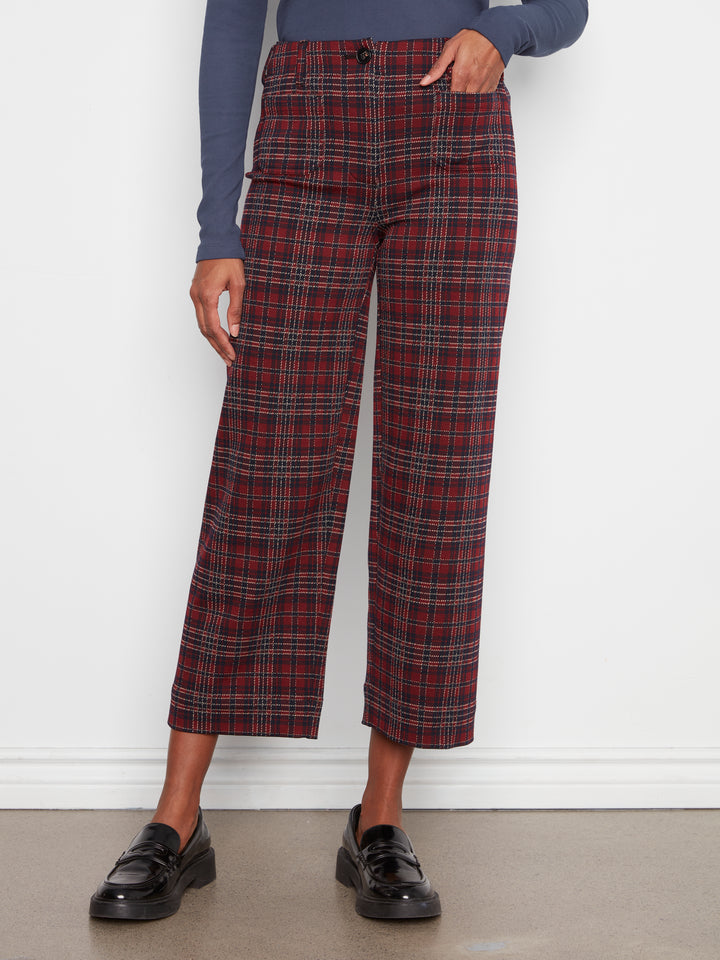 Charlie B Wide Leg Pant  C5696R-P307  Equestrian Plaid