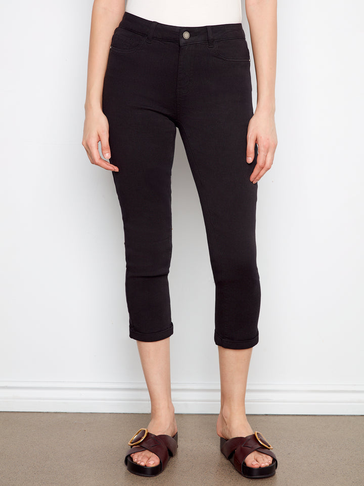 Charlie B Slim Leg Pant C5770/626C Black
