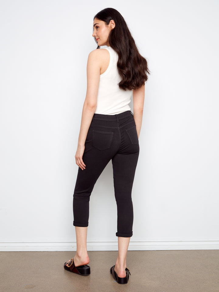 Charlie B Slim Leg Pant C5770/626C Black
