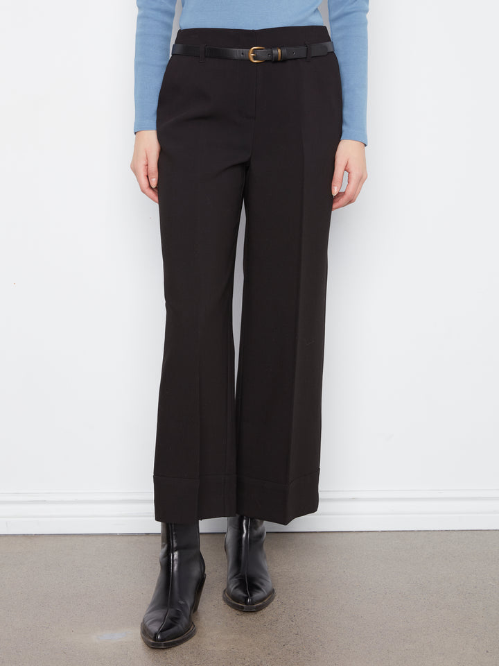 Charlie B Dressy Casual Belted Pant  C5809-001 Black