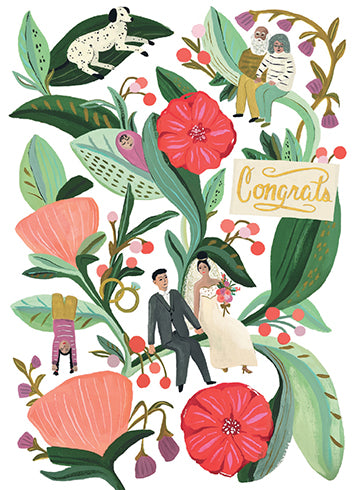 Calypso Card CC2224 Hibiscus Wedding