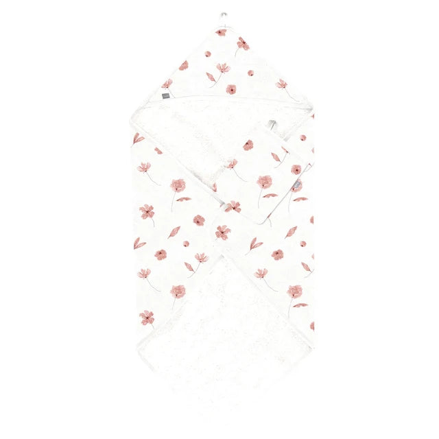 Coccoli Hooded Towel and Glove Set  WT6141  Floral