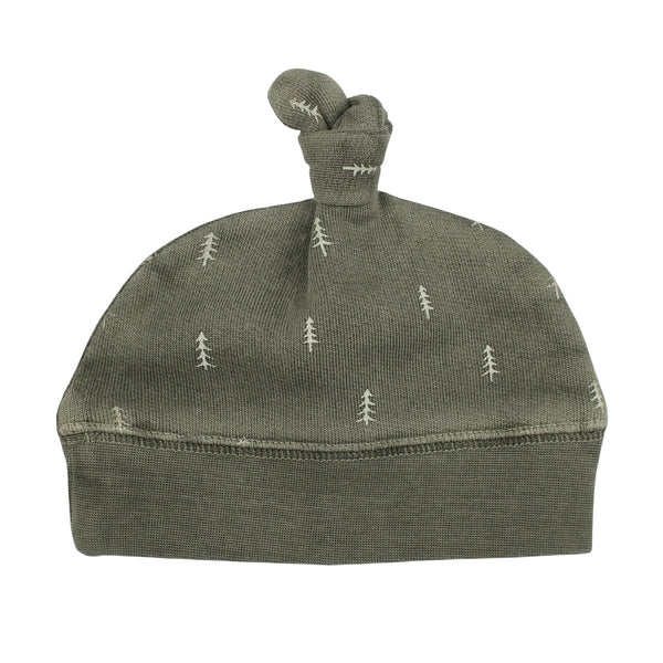 L'oved Baby Top Knot Hat  CCP384  Hunter Tree