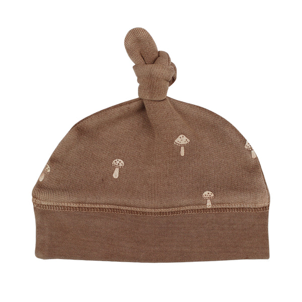 L'oved Baby Top Knot Hat  CCP384  Umber Mushroom