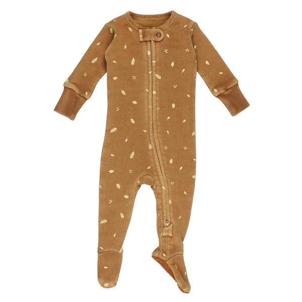 L'oved Baby Fleece Footie  CCP424  Toffee Leaf *