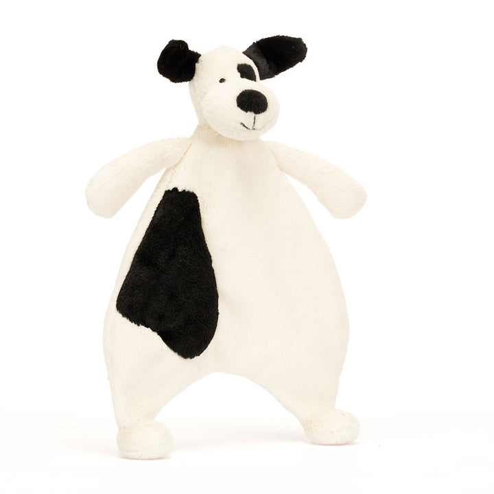 Jellycat Bashful Black and Cream Puppy Comforter  CMF4BCP