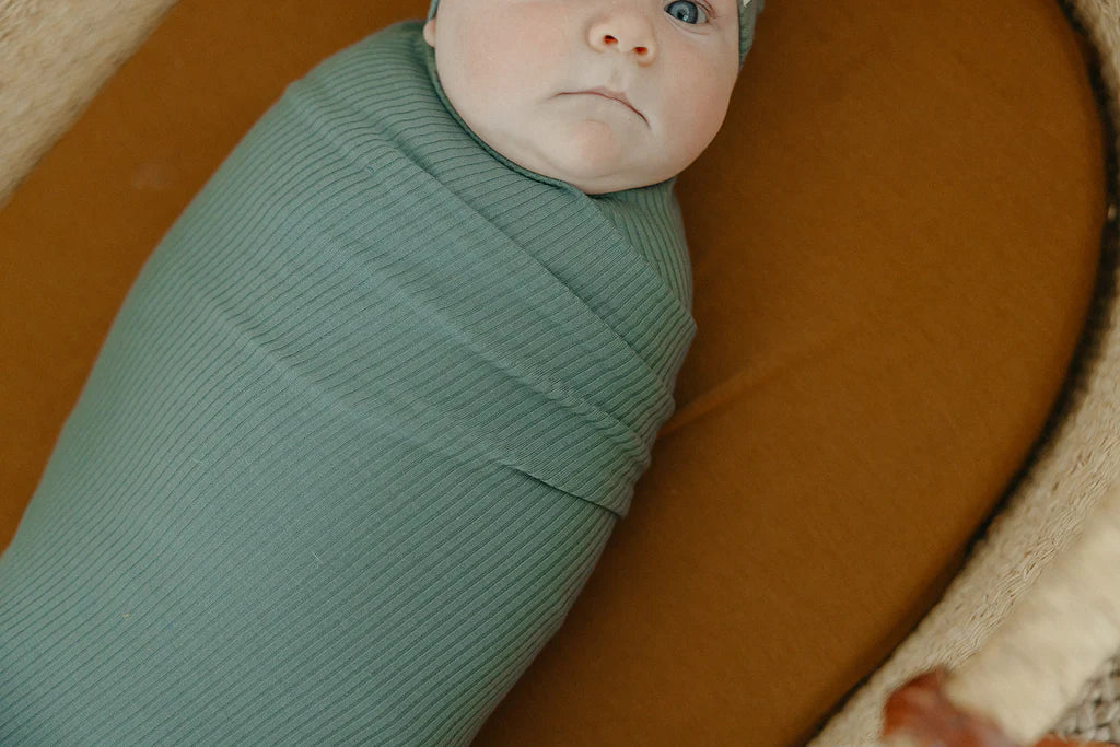 Copper Pearl Swaddle Blanket  Moss  X003V4O0TZ