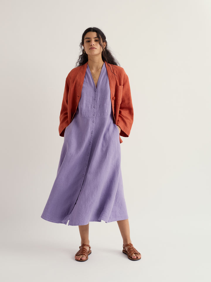 Seasalt Carved Wood Dress Bellflower