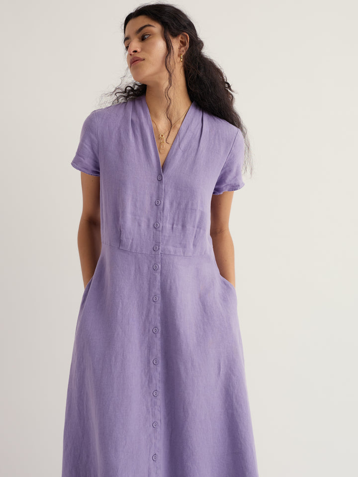 Seasalt Carved Wood Dress Bellflower