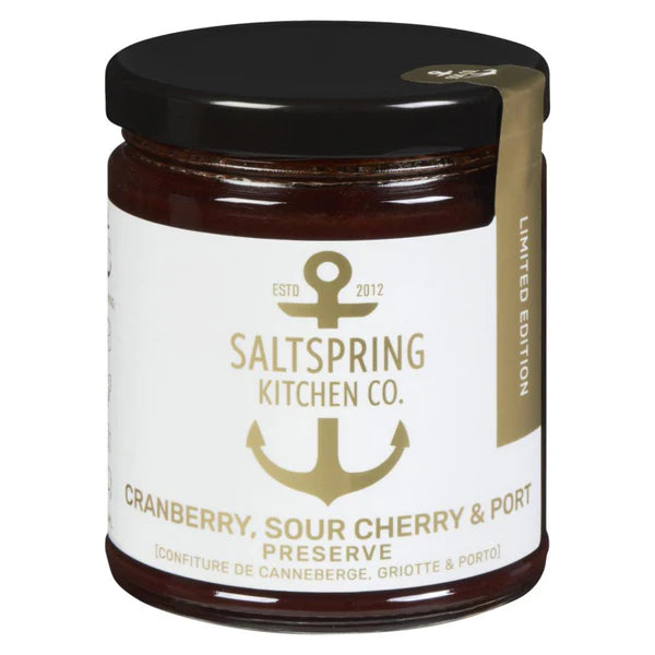 Salt Spring Cranberry, Sour Cherry and Port Preserve
