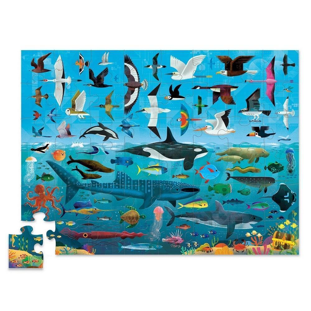 Crocodile Creek Above & Below Sea & Sky Floor Puzzle  76005