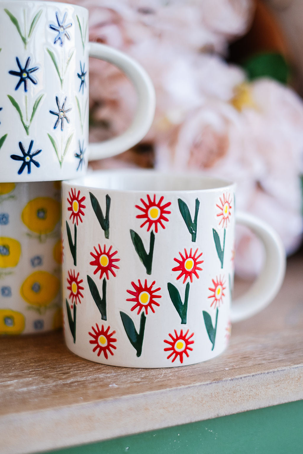 Hazel Mazel Mug with Flowers HM0172
