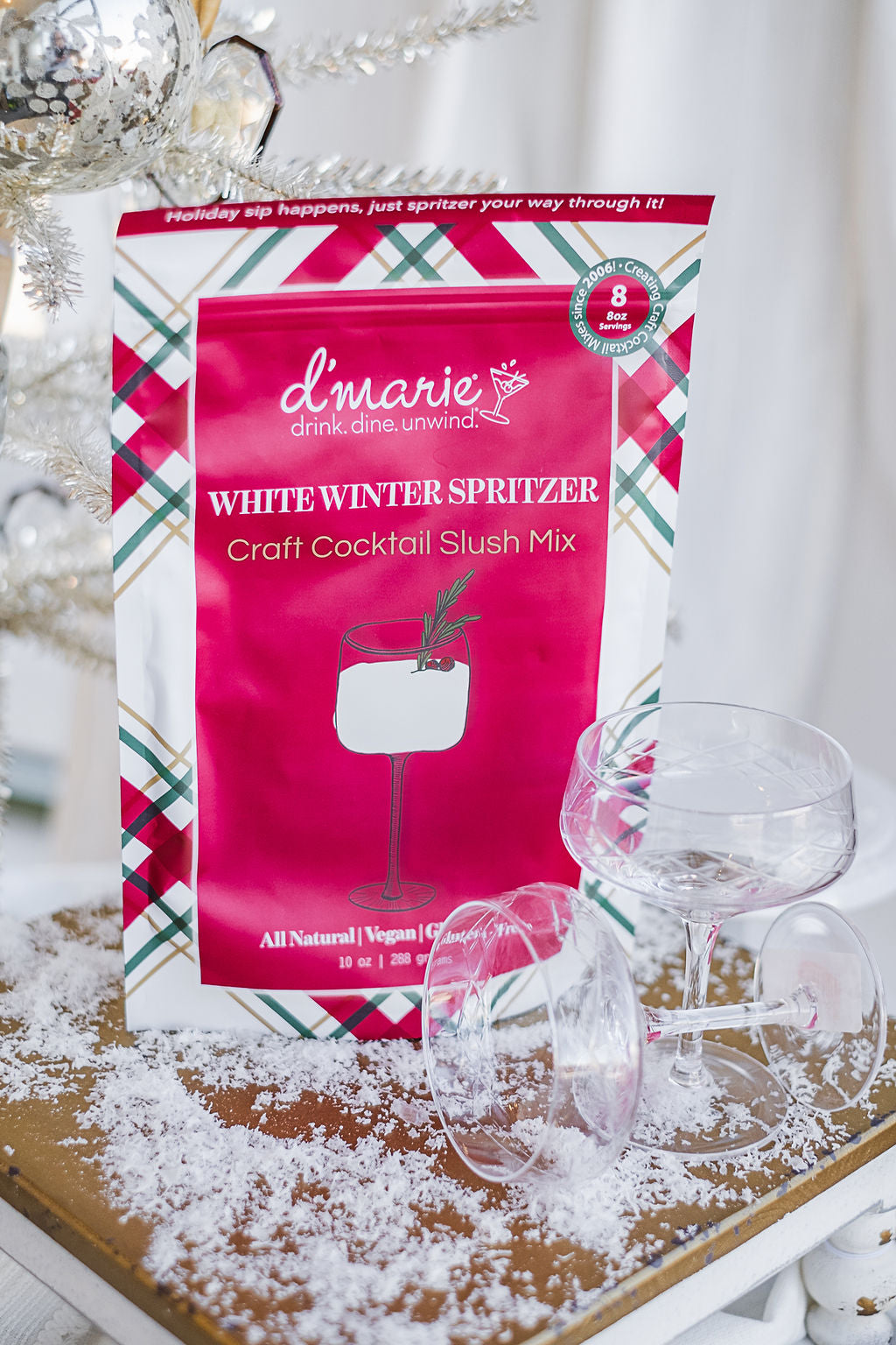 d'marie White Winter Spritzer Craft Cocktail Slush Mix