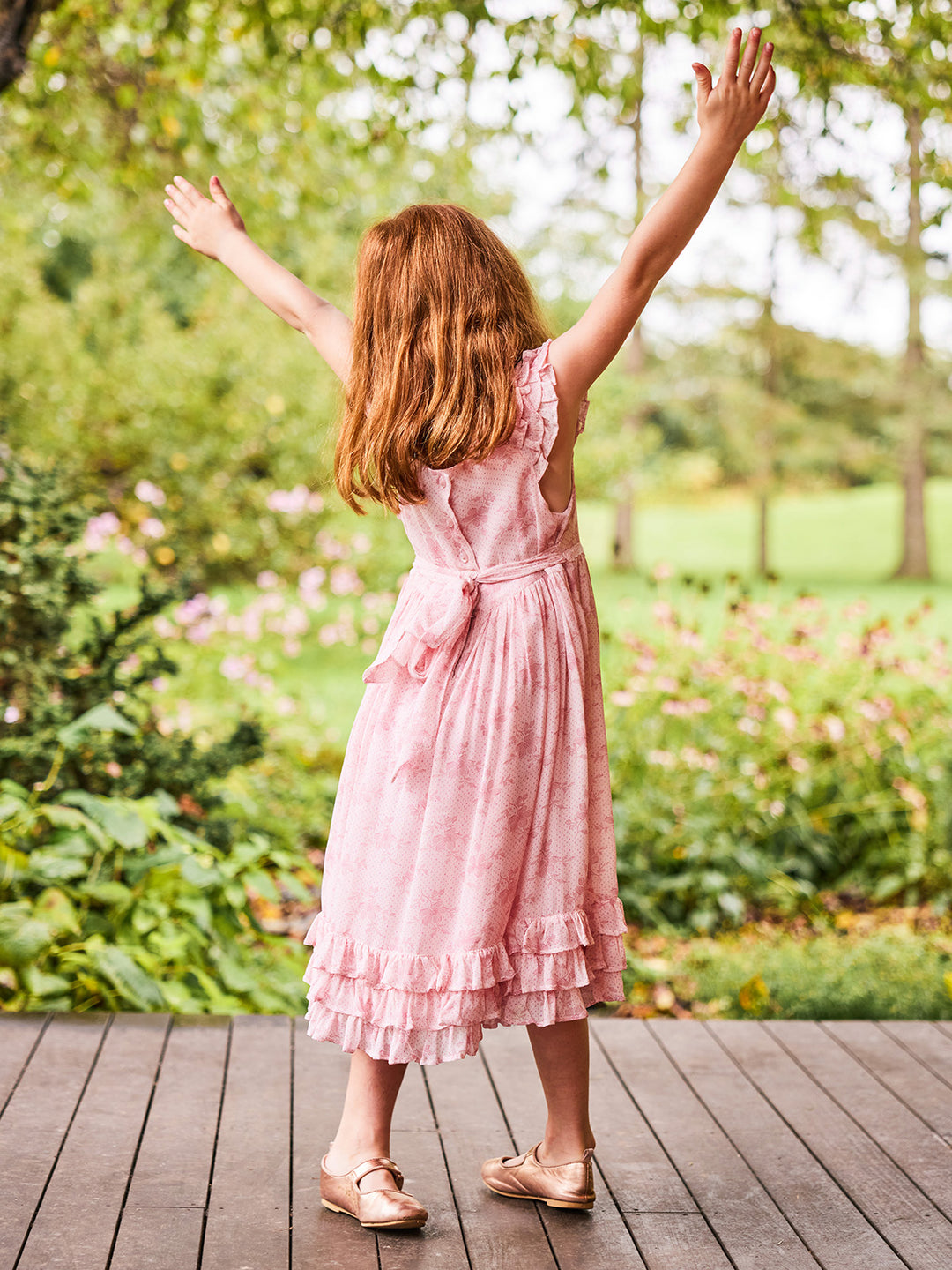 April Cornell Girls Aimee Dress  -  Pink *