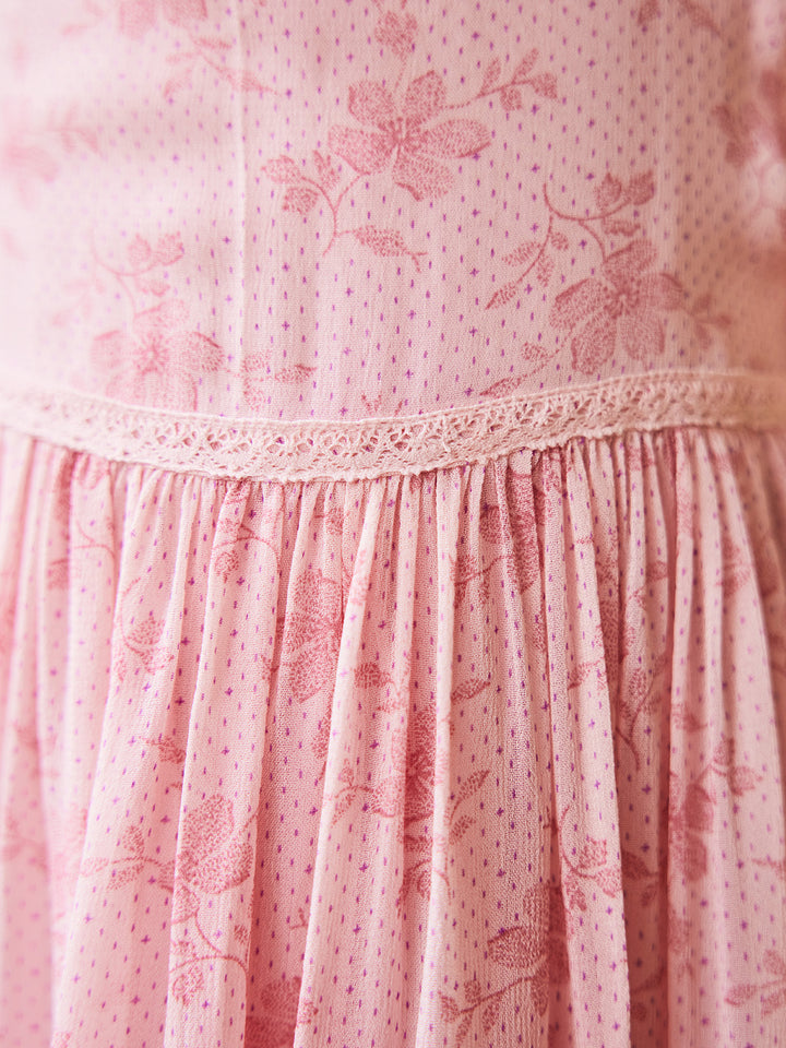 April Cornell Girls Aimee Dress  -  Pink *