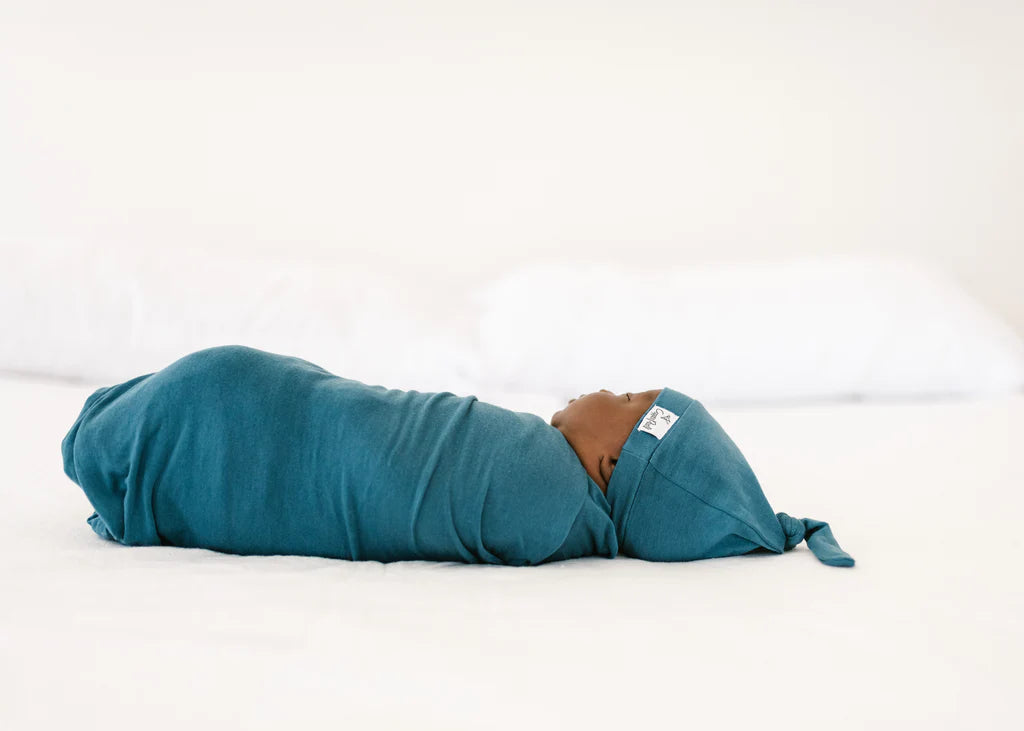Copper Pearl Swaddle Blanket  Steel  X002GT4193 *