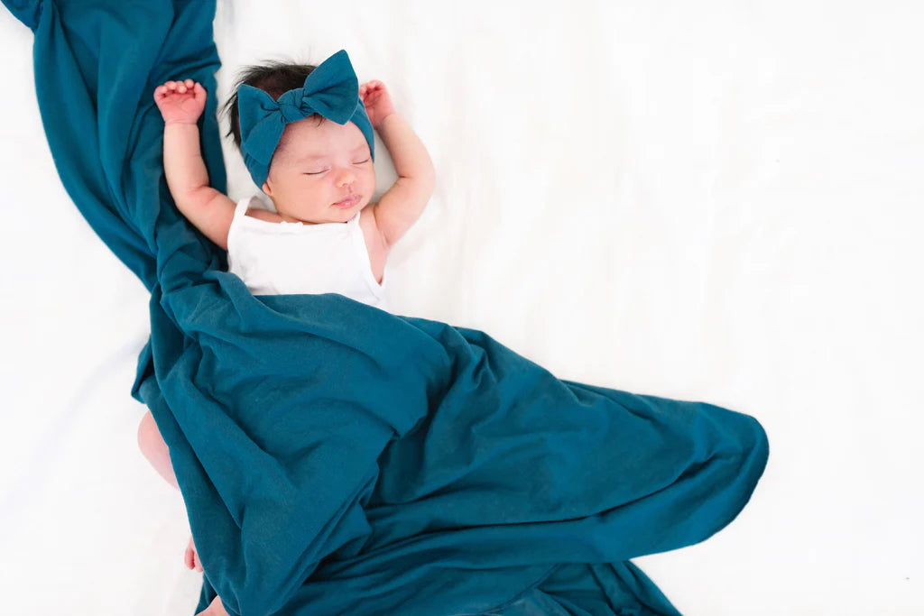Copper Pearl Swaddle Blanket  Steel  X002GT4193 *