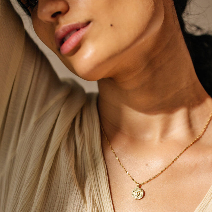 Lovers Tempo Heart Coin Necklace