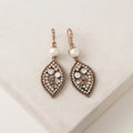 Lovers Tempo Dew Drop Earrings White