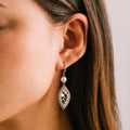Lovers Tempo Dew Drop Earrings White