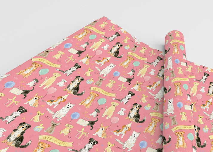 Almedia Dog Pawty Gift Wrap