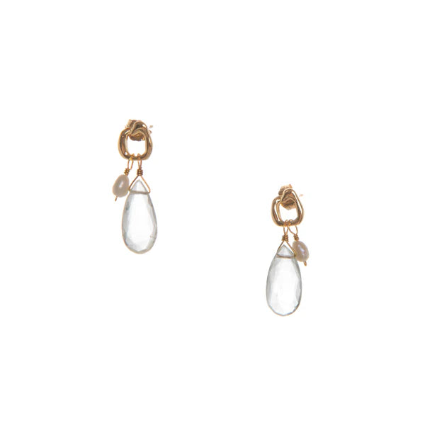 Hailey Gerrits Jupiter Stud Earring  - Green Amythyst