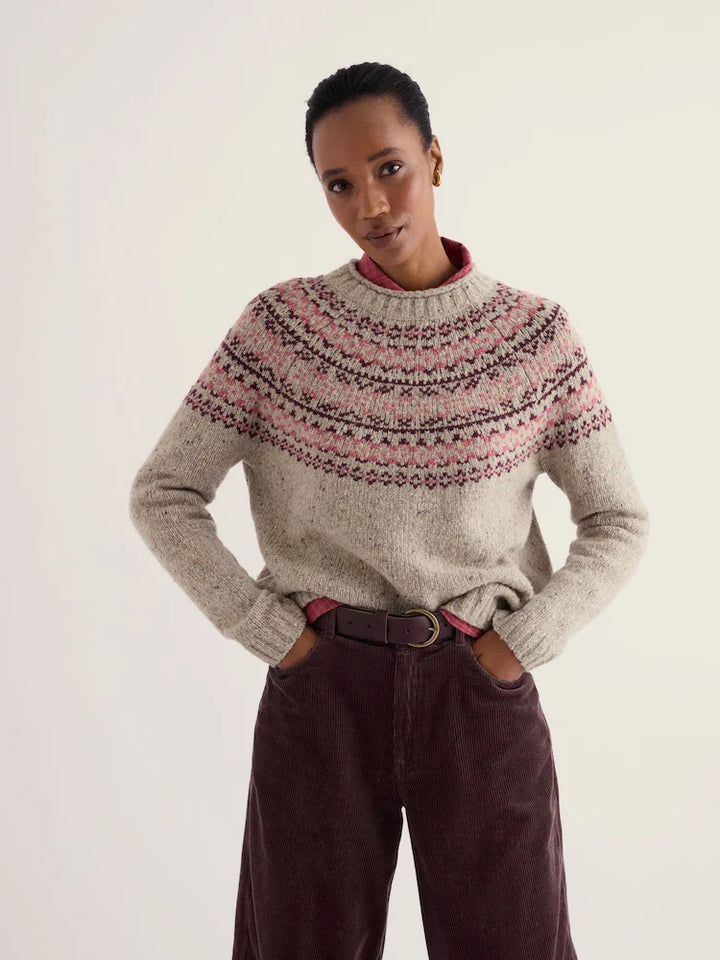 Seasalt Port Kinnis Sweater  38784  Shingle Bay Dark Rose Mix