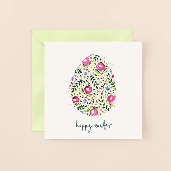 Louise Mulgrew Card EA10PE Egg Happy Easter*