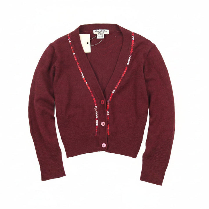 Eliane Et Lena Girls Halifax Cardigan - Porto**