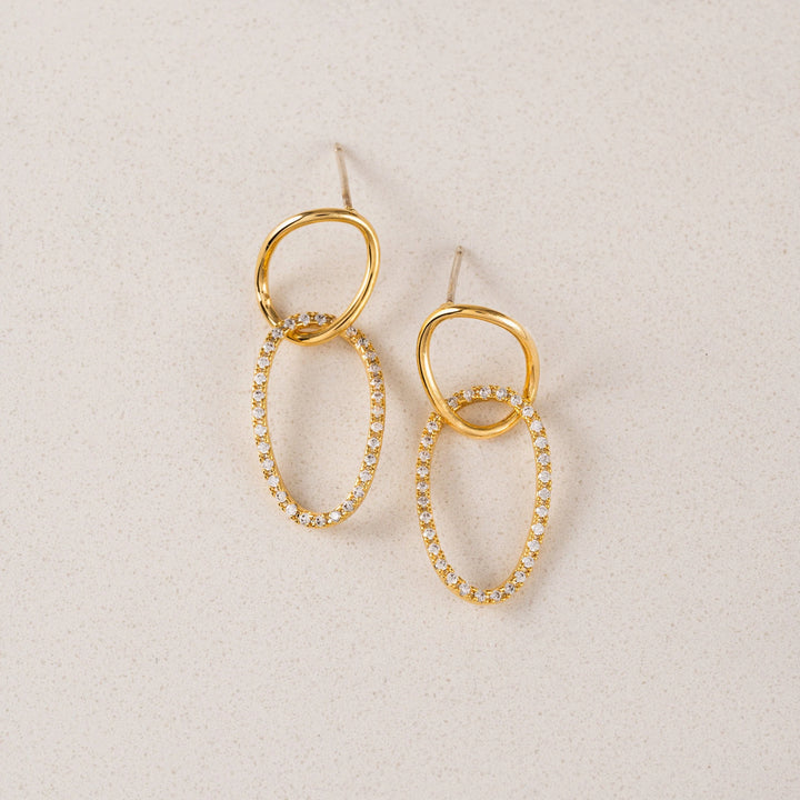 Lovers Tempo Encore Pave Gold Earring