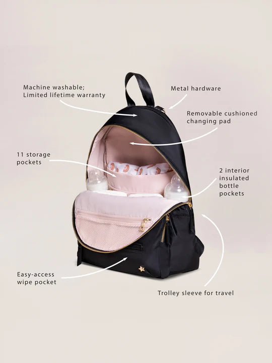 JuJuBe Everyday Backpack/Diaper Bag  - Black