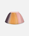 Deux par Deux Girls Multicolour Pleated Skirt F20J81 Silver Pink